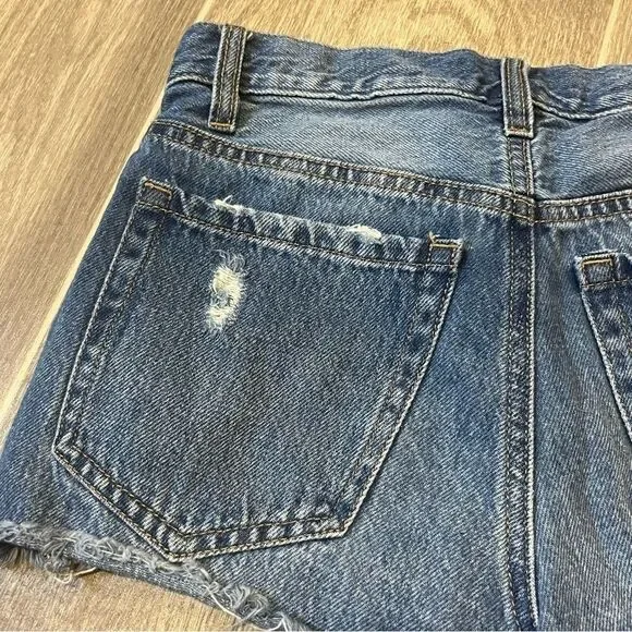 Aeropostale Distressed High Rise Denim Shorts - Picture 6 of 10